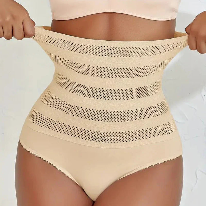 Culotte gainante taille haute femme en nylon sculptant pour la saison automnale