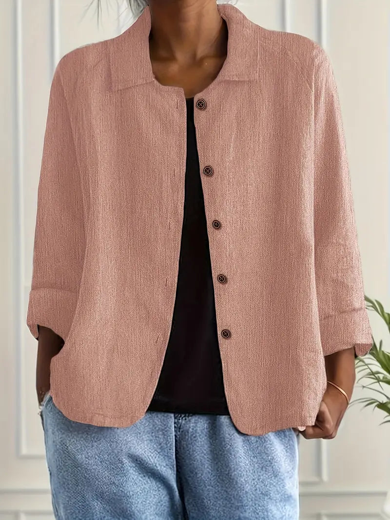 Veste femme de mi-saison en coton, décontractée, pour l’automne