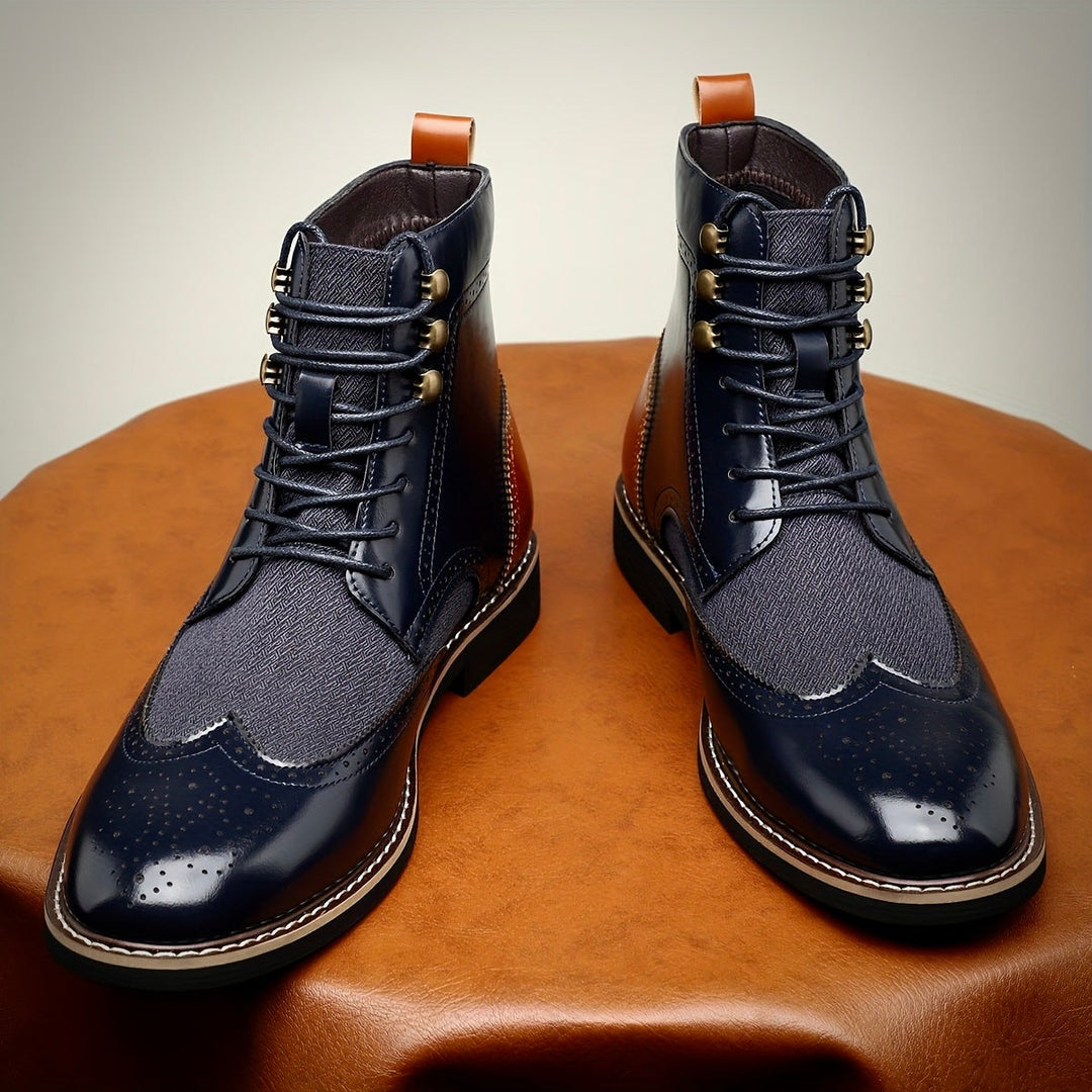 Hawk Premium Oxford Leather Boots for Timeless Style and Comfort