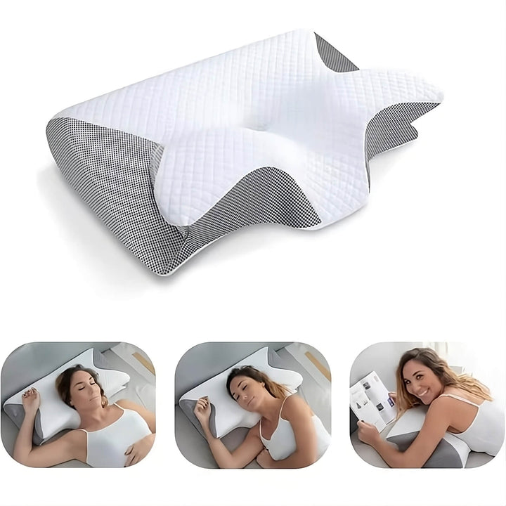 Oreiller ergonomique en mousse à mémoire de forme pour toutes les positions de sommeil