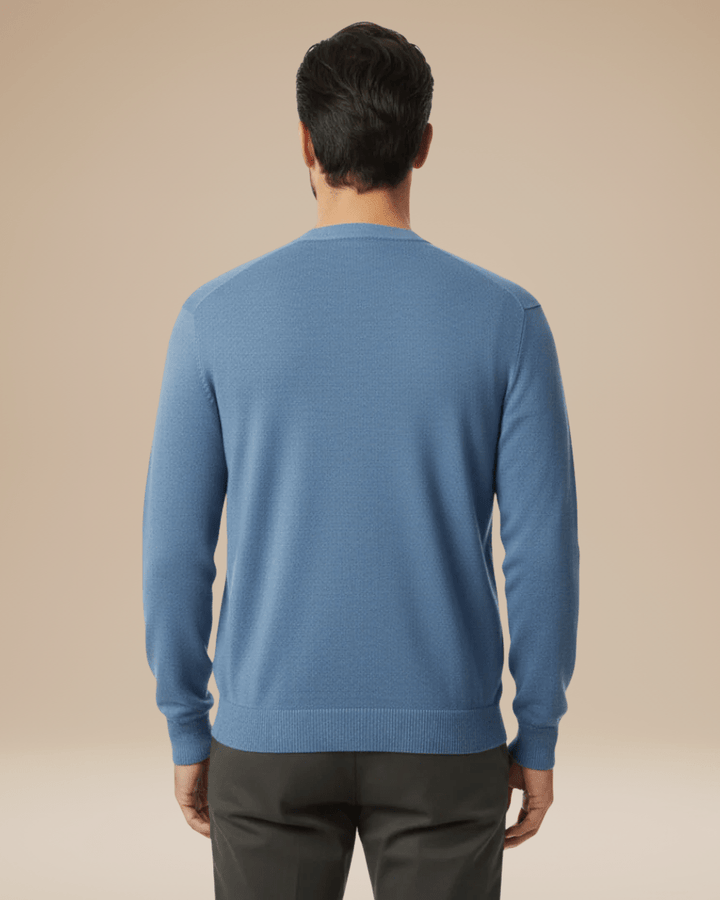 Men's cashmere cardigan, button-up autumn sweater with a V-neck