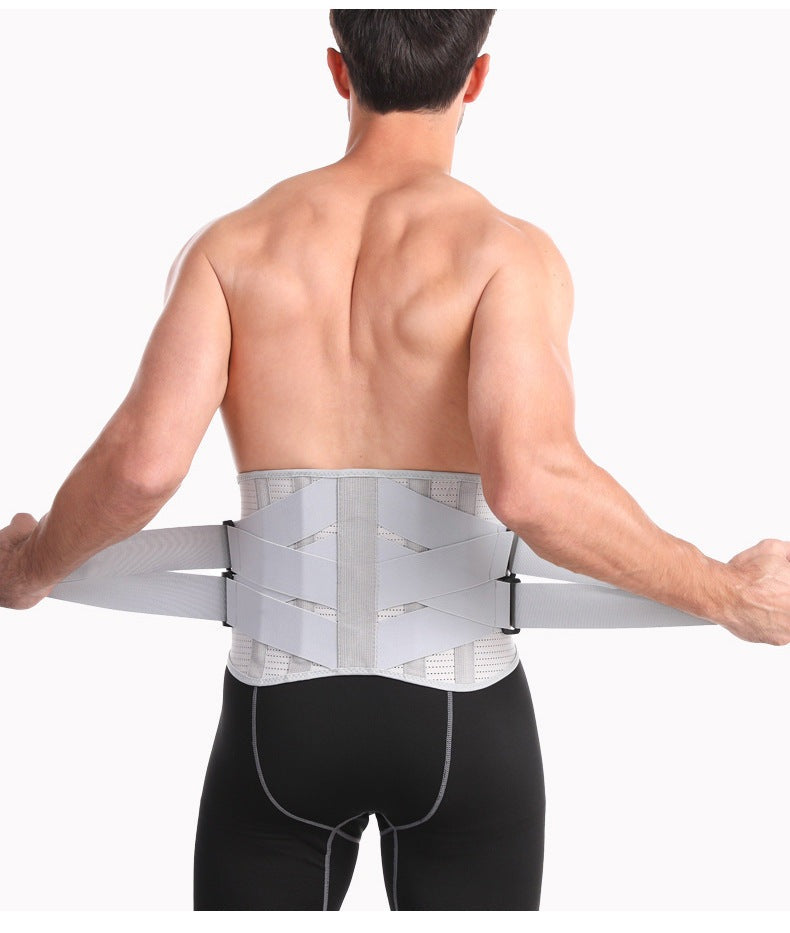 Lumbar compression belt for lumbar and back stabilization