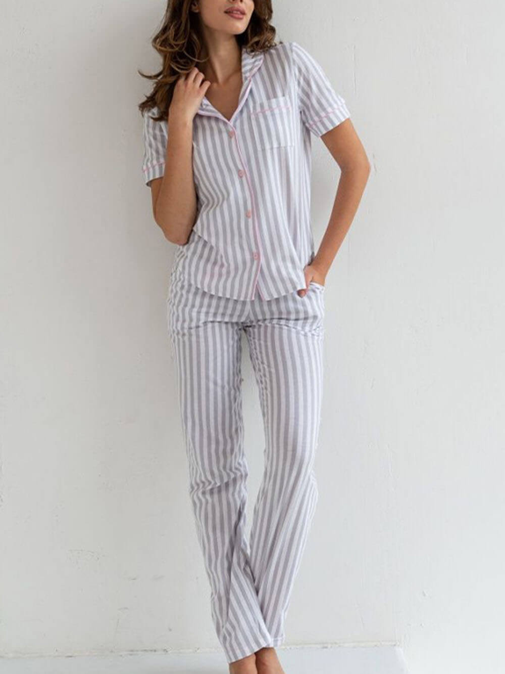 Elowyn - Luxurious striped loungewear set for women for ultimate comfort