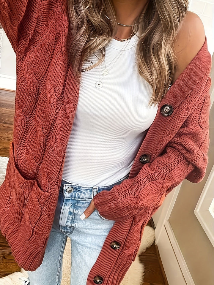 Gilet féminin en tricot pour l'automne, élégant et classique
