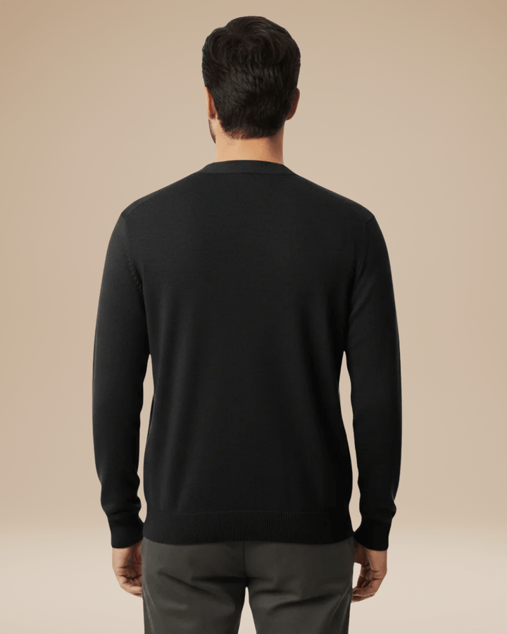 Men's cashmere cardigan, button-up autumn sweater with a V-neck