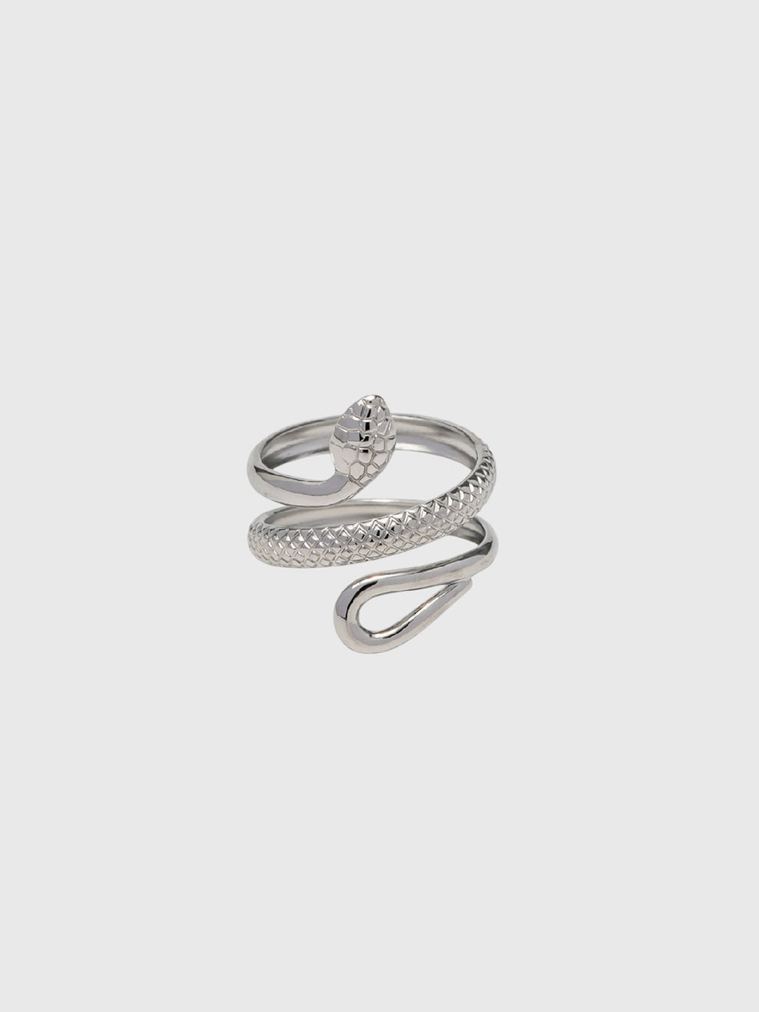 Bague femme réglable en forme de serpent, en acier chirurgical, style automnal
