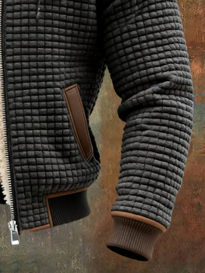 Veste matelassée pour homme à capuche, chaude pour l’hiver, avec rembourrage synthétique