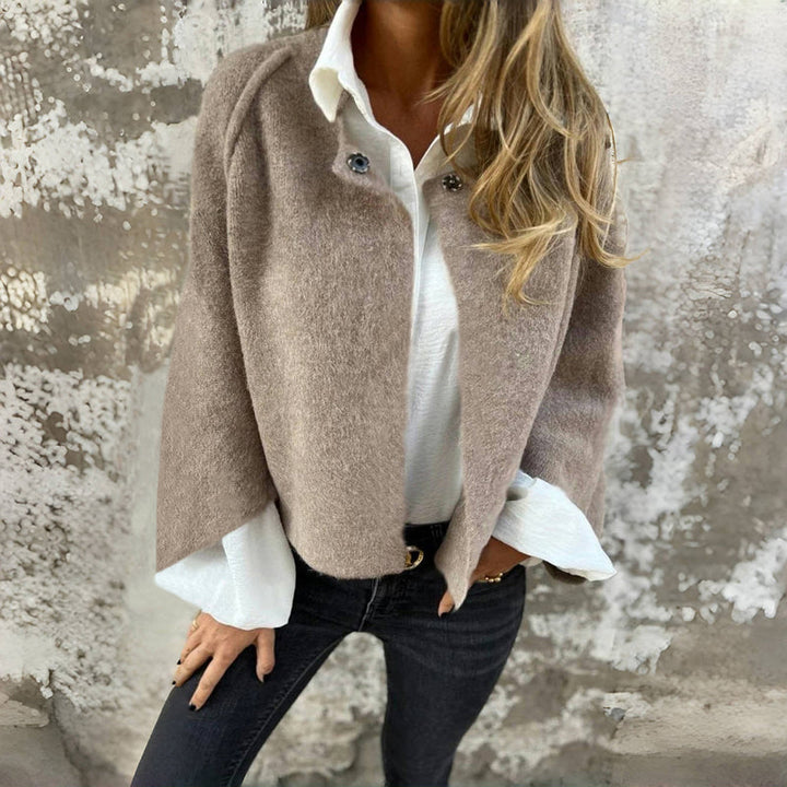 Blazer femme vintage en maille pour l'automne, à porter au quotidien
