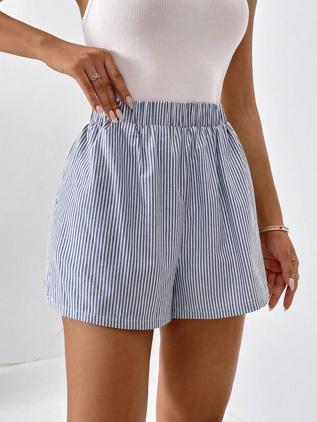 Blythe - Rochie scurtă de vară cu dungi, la modă pentru femei
