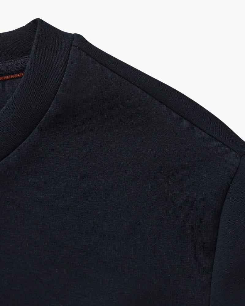 Men’s classic plain cotton sweatshirt with a crew neck, for autumn
