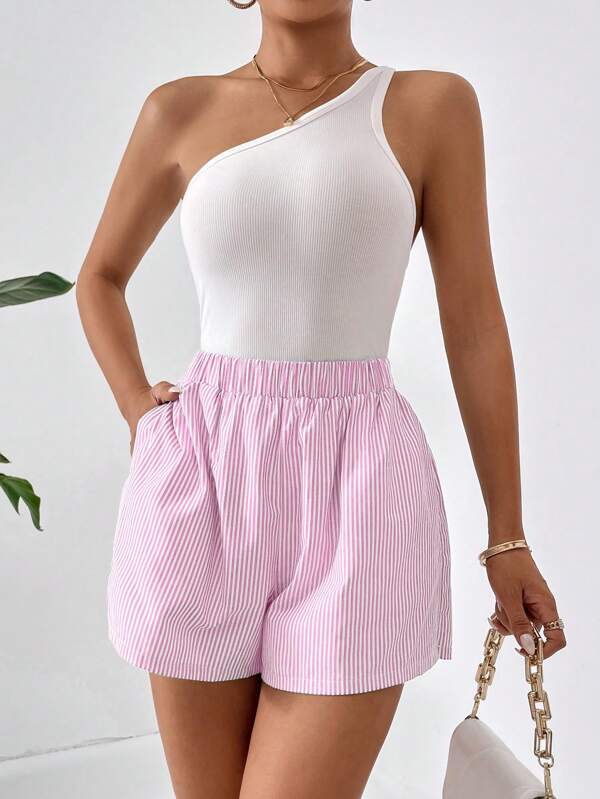 Blythe - Rochie scurtă de vară cu dungi, la modă pentru femei
