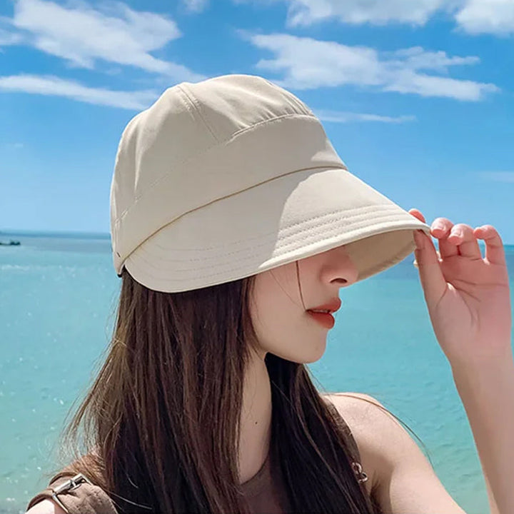 Chapeau de soleil en coton pour femmes avec protection UV, été, respirant