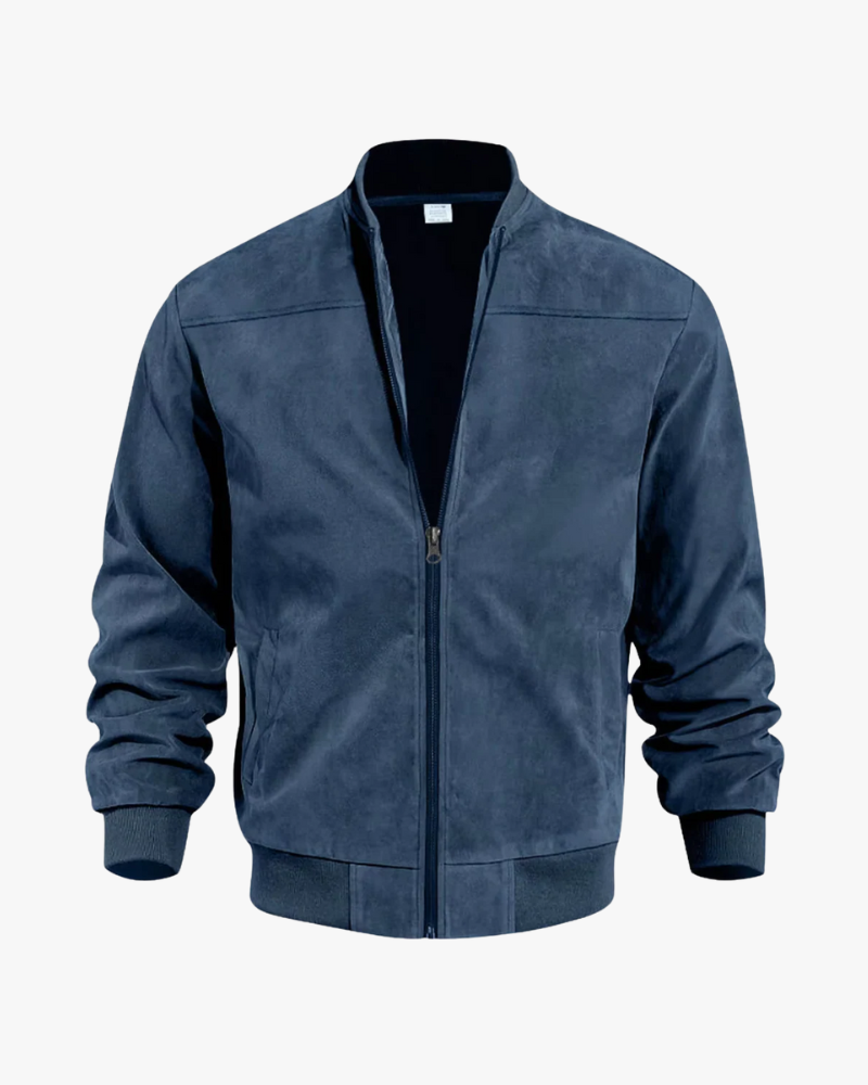 Veste bomber femme en daim pour l’automne, veste de mi-saison pour les journées fraîches