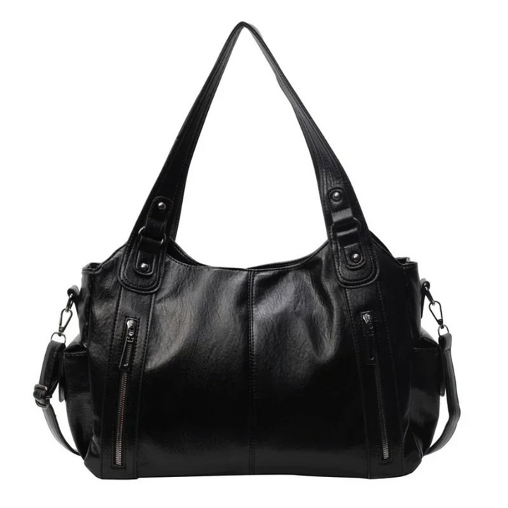Sac bandoulière femme en cuir, spacieux, style automnal et urbain