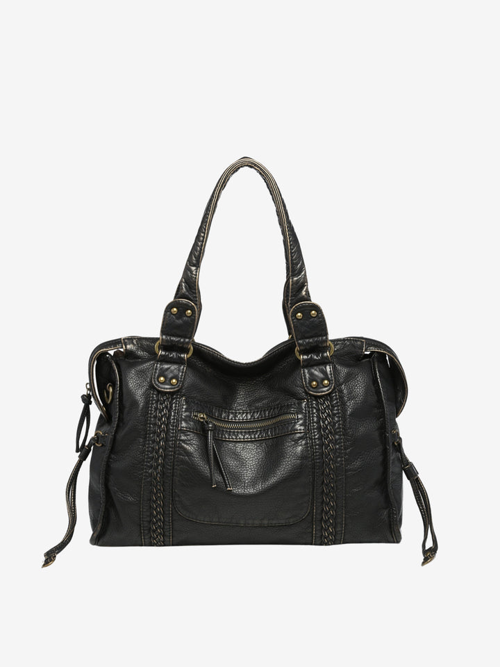 Sac en cuir pour femme, pour le travail et ordinateur portable, style urbain automnal