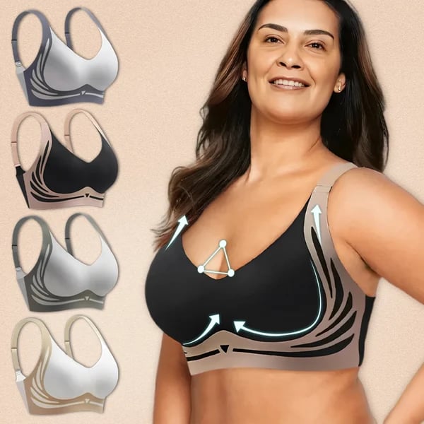 Soutien-gorge liftant femme sans armatures maintien respirant pour l'automne