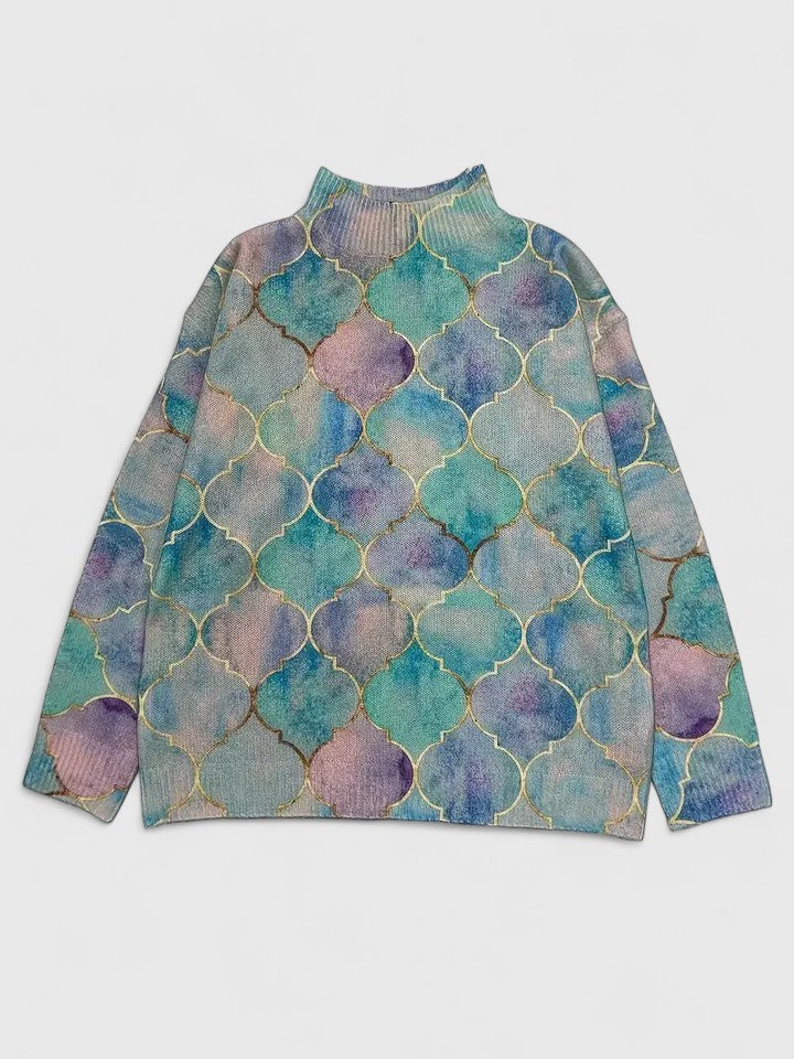 Pull en maille doux pour femme, idéal pour l’automne et les tenues quotidiennes