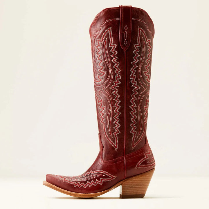 Bottes de cow-boy en daim pour femmes, brodées, avec talon cubain, pour l'automne, dans un style western