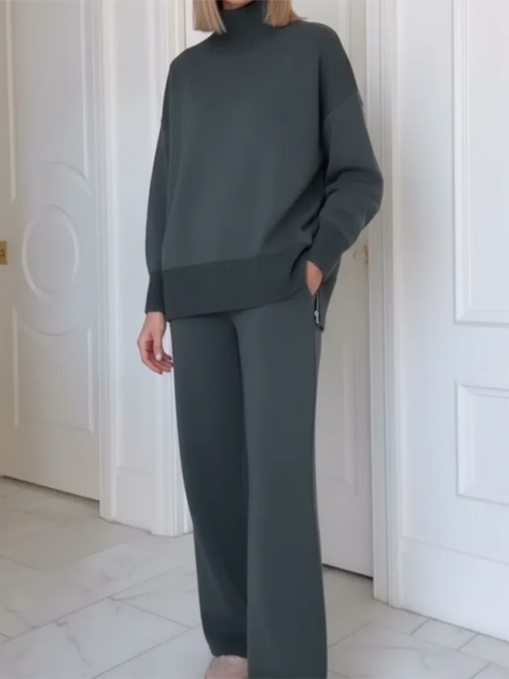 Ensemble de survêtement pour femme en coton, pantalon droit, collection automne