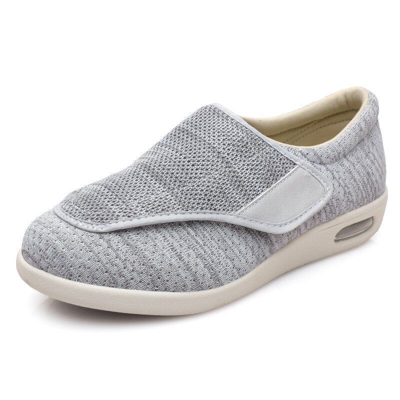 Chaussures larges en mesh respirant pour l'été, réglables, avec semelles en mousse à mémoire de forme