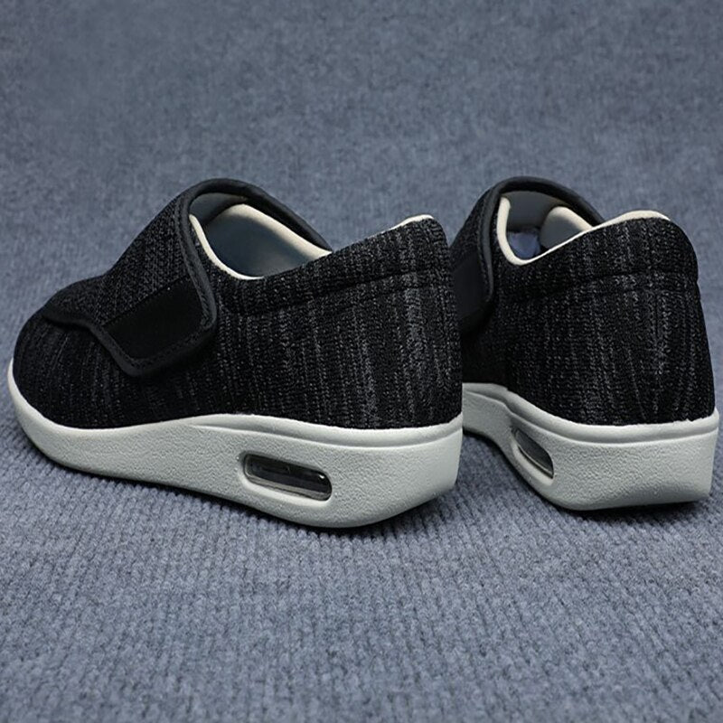 Chaussures larges en mesh respirant pour l'été, réglables, avec semelles en mousse à mémoire de forme