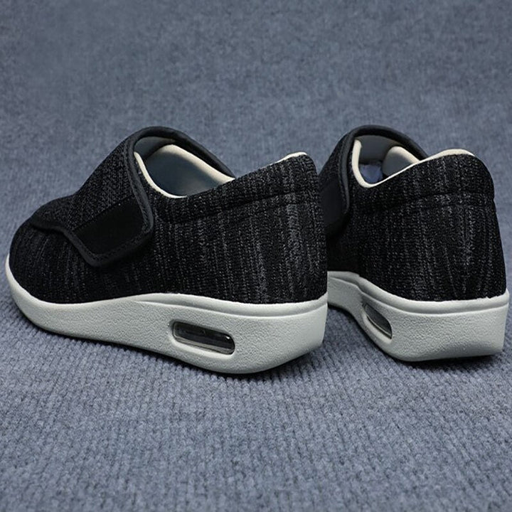 Chaussures larges en mesh respirant pour l'été, réglables, avec semelles en mousse à mémoire de forme
