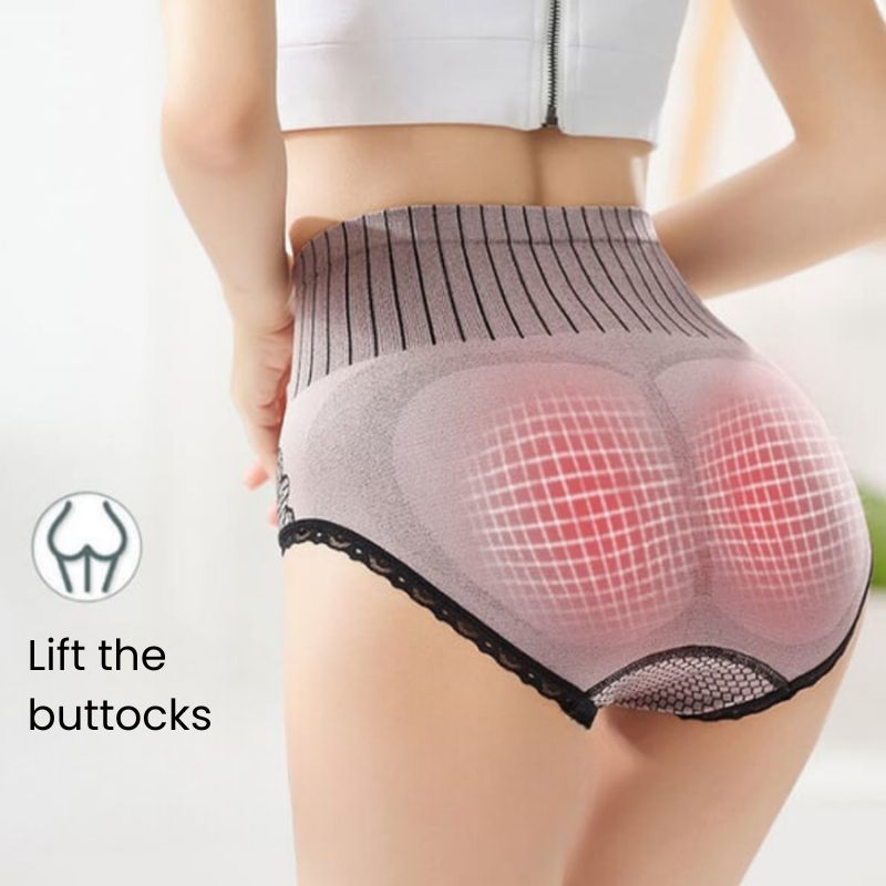 Culotte modellante donna vita alta scolpente in nylon invisibile per l'estate