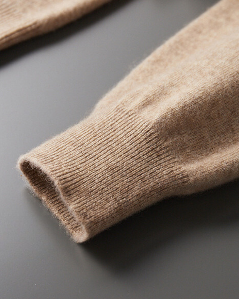 Men's cashmere hooded sweater, elegant autumn sweatshirt