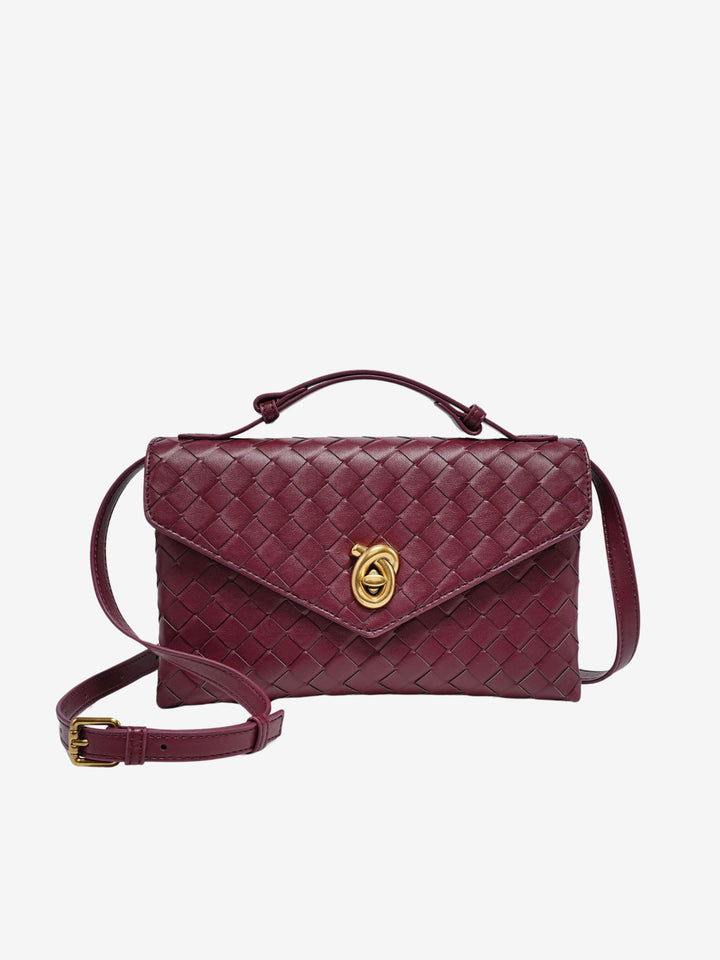 Petit sac besace en cuir pour femme, à bandoulière, automnal