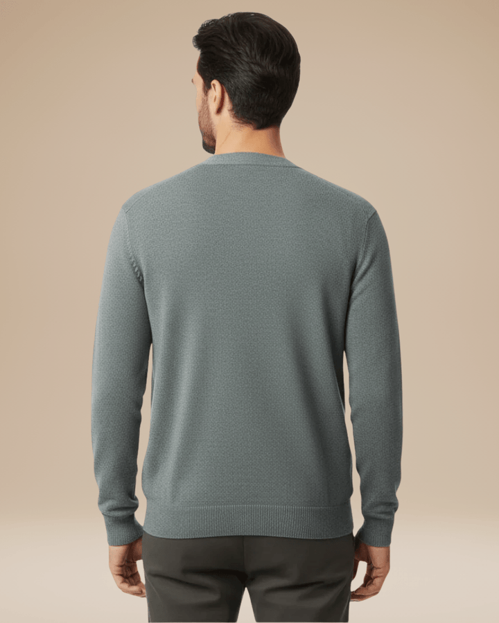 Men's cashmere cardigan, button-up autumn sweater with a V-neck
