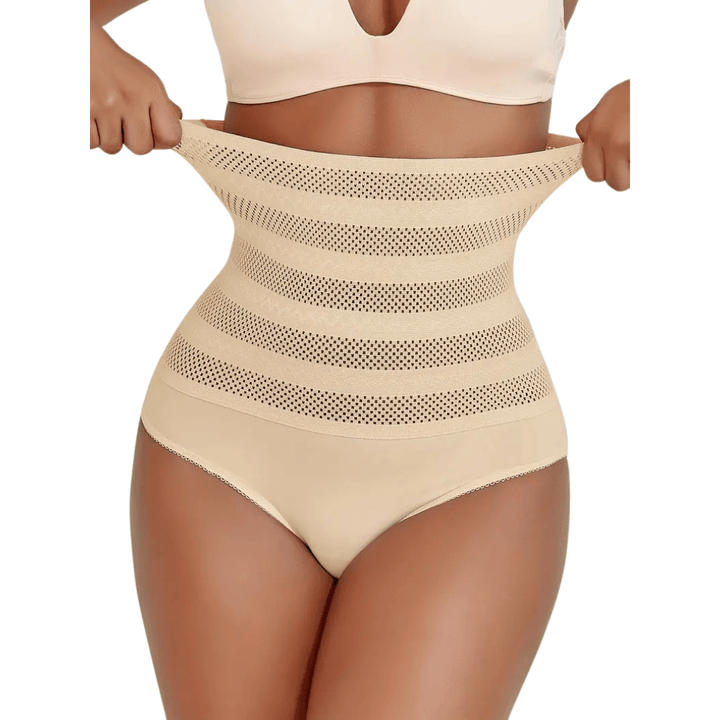 Culotte gainante taille haute femme en nylon sculptant pour la saison automnale