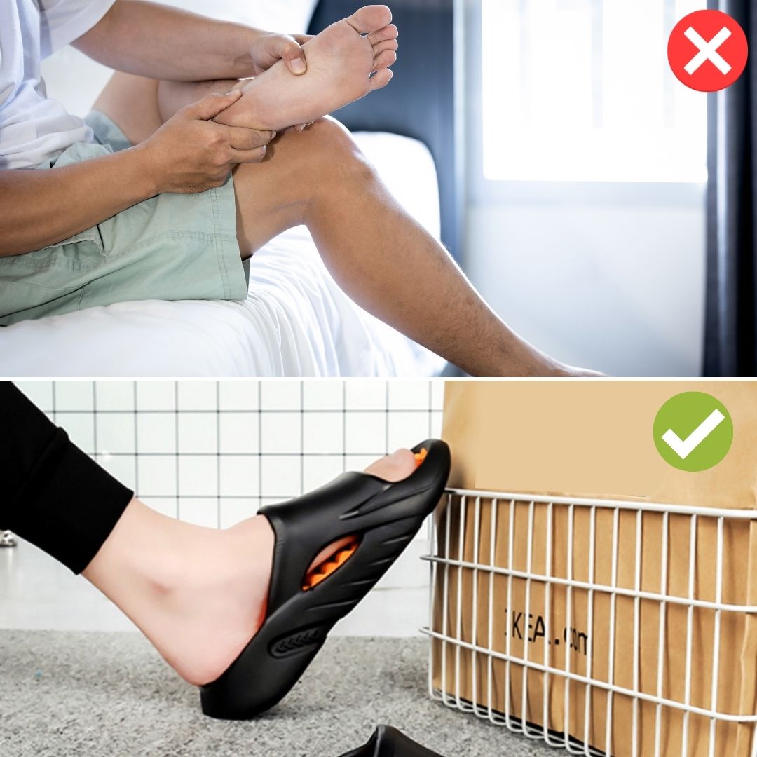 Chaussons massants à picots, légers et confortables, pour l'intérieur et l'extérieur