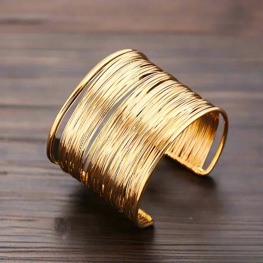 Bracelet pour femme plaqué or avec opale, style rétro automnal