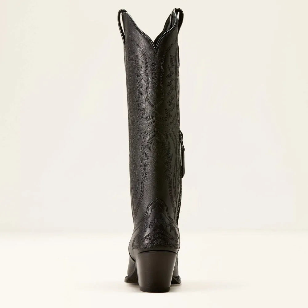 Bottes de cow-boy en daim pour femmes, brodées, avec talon cubain, pour l'automne, dans un style western