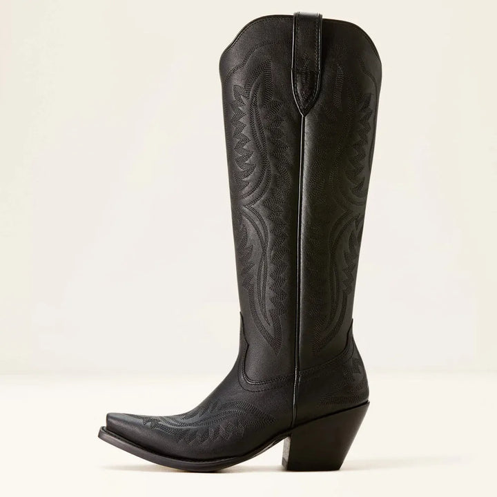 Bottes de cow-boy en daim pour femmes, brodées, avec talon cubain, pour l'automne, dans un style western