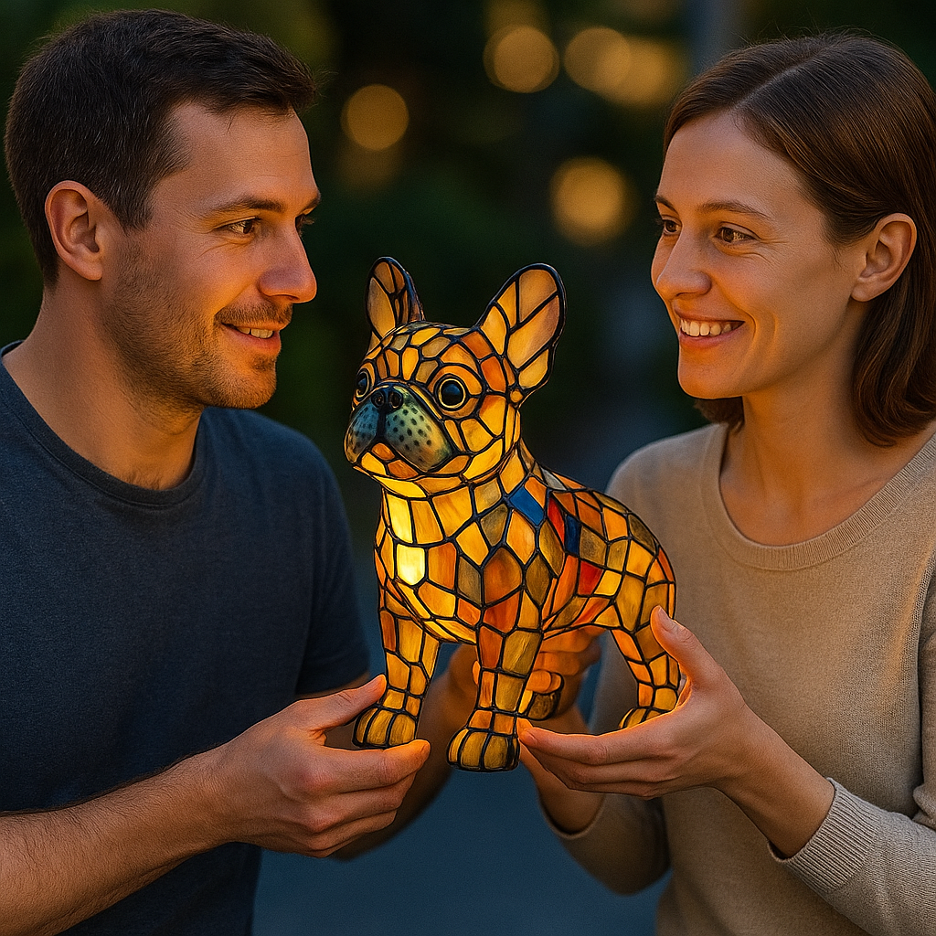 Lampe de chevet LED décorative en bois, motif automnal