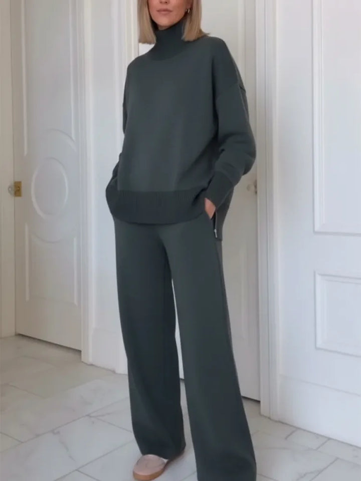 Ensemble de survêtement pour femme en coton, pantalon droit, collection automne