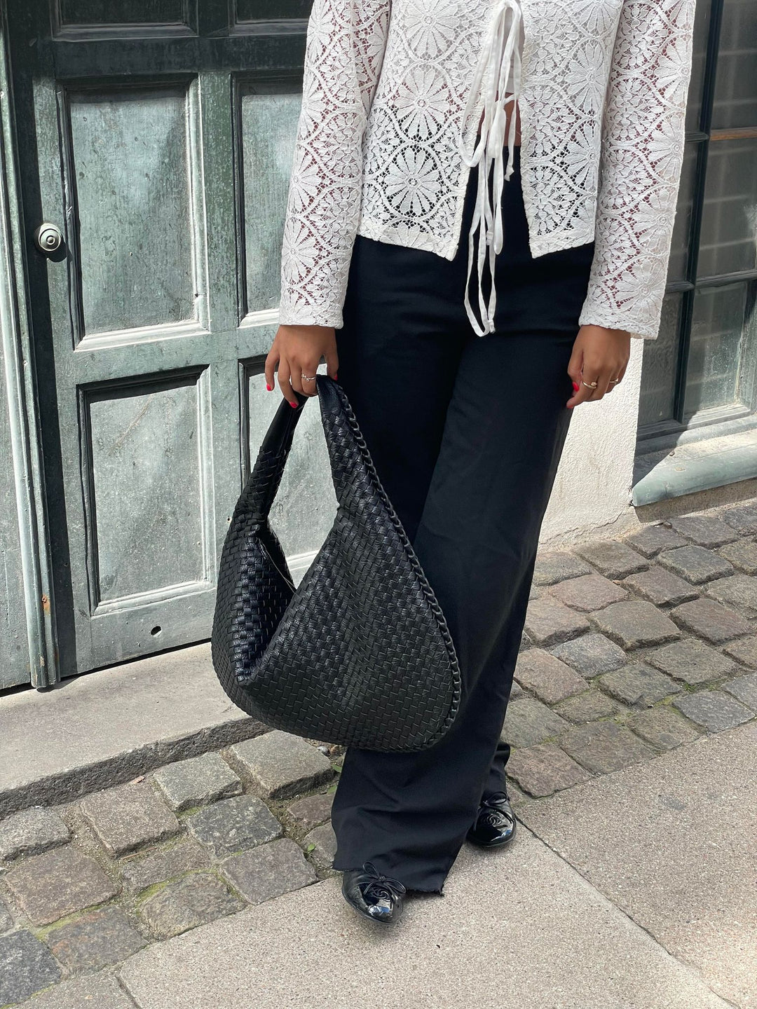 Nova - Elegantní tkaná dámská kabelka