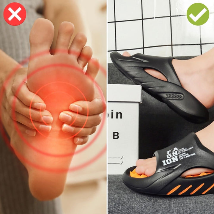 Chaussons massants à picots, légers et confortables, pour l'intérieur et l'extérieur
