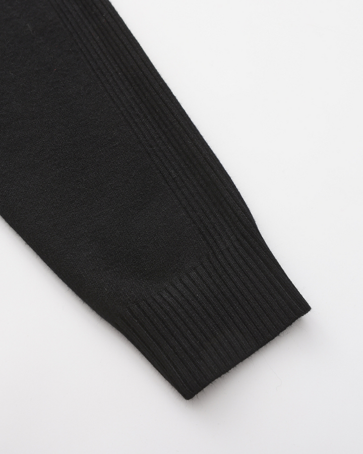 Pull élégant en maille à col roulé pour homme, en coton, pour l’automne