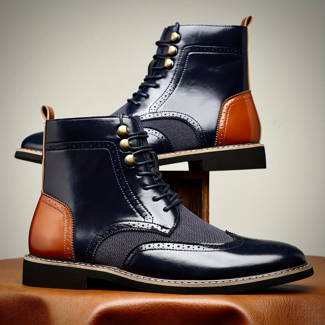 Hawk Premium Oxford Leather Boots for Timeless Style and Comfort