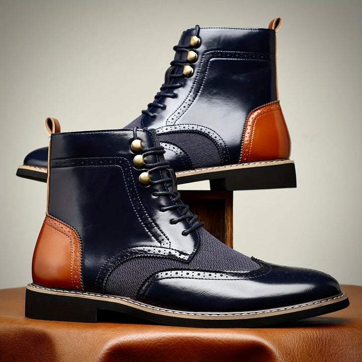 Hawk Premium Oxford Leather Boots for Timeless Style and Comfort