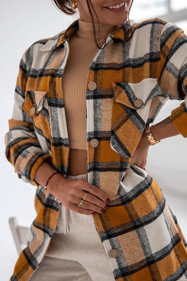 Marga - Elegant and comfortable plaid blouse for women