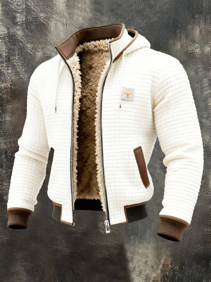Veste matelassée pour homme à capuche, chaude pour l’hiver, avec rembourrage synthétique