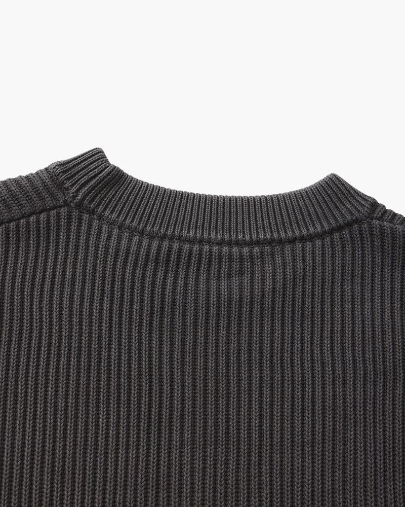Pull homme en coton à col rond, à rayures, en maille pour l’automne