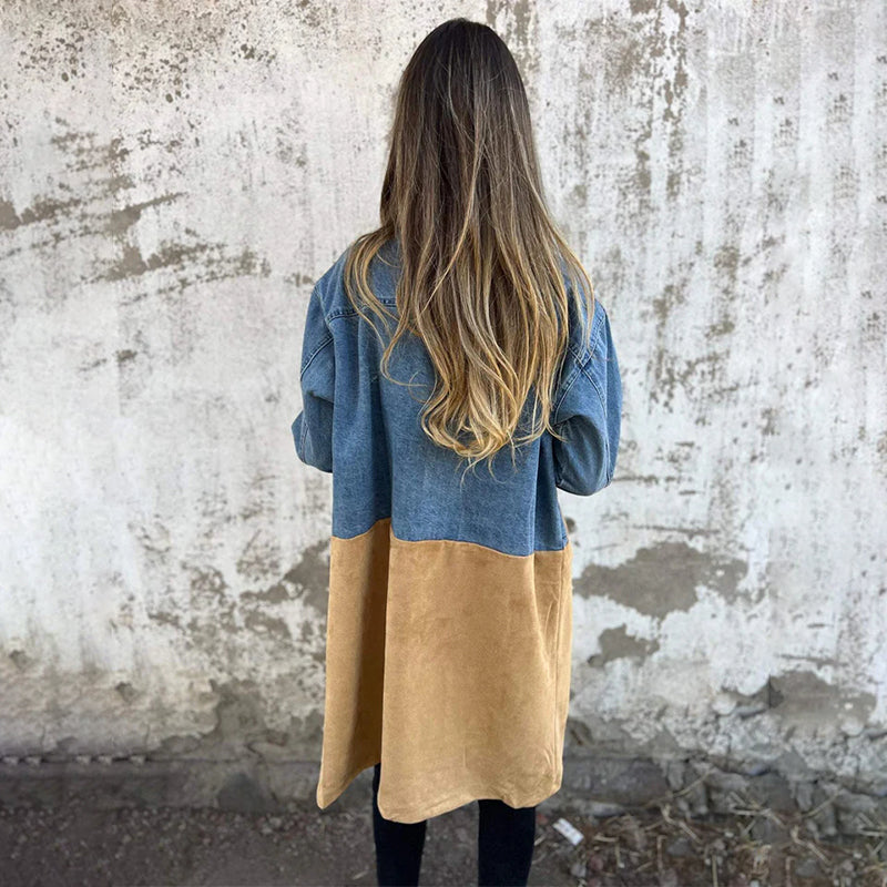 Céline™ - The Elegant and Versatile Denim Trench Coat