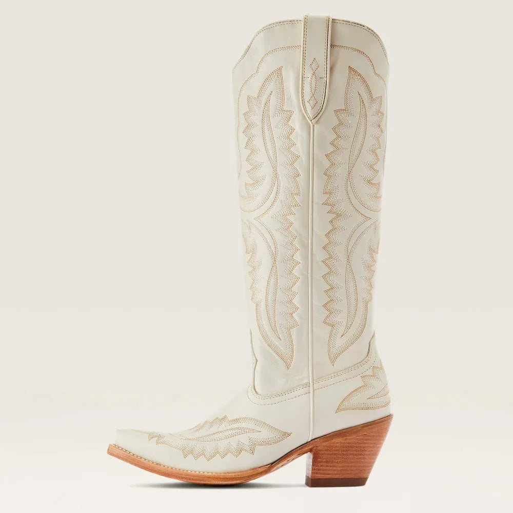 Bottes de cow-boy en daim pour femmes, brodées, avec talon cubain, pour l'automne, dans un style western