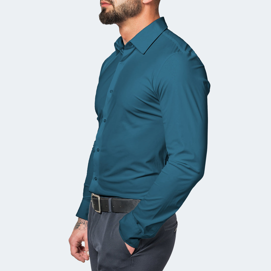 Chemise homme en coton et élasthanne, stretch et ne se froisse pas, été 2026