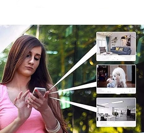 Caméra de sécurité sans fil Wi-Fi 1080p, vision à distance et alertes de mouvement, vision nocturne