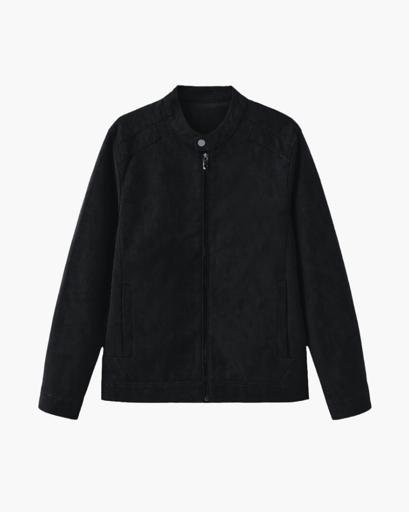 Veste femme en cuir suédé pour l’automne, veste de mi-saison pour les tenues quotidiennes